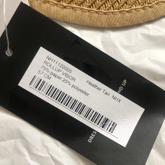 NWT Nine West Classic Straw Visor - Picture 4 of 9